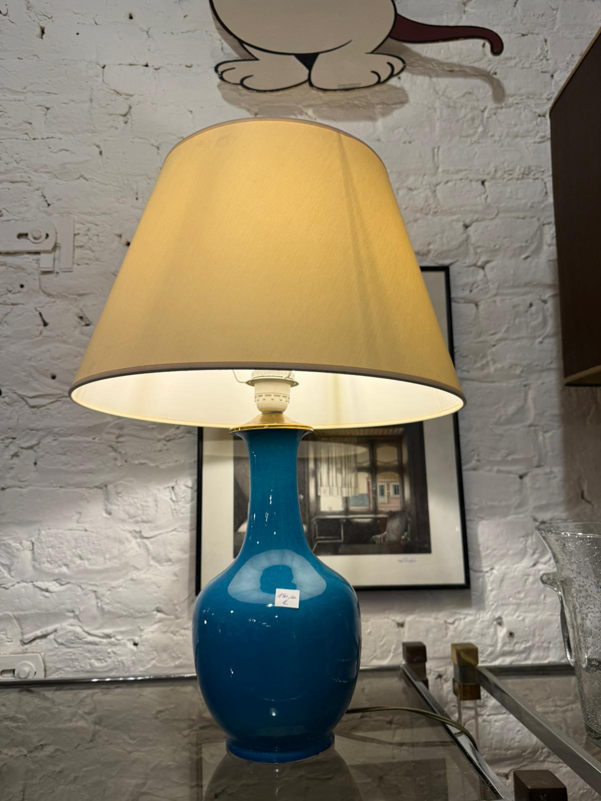 Lampe de table en faïence